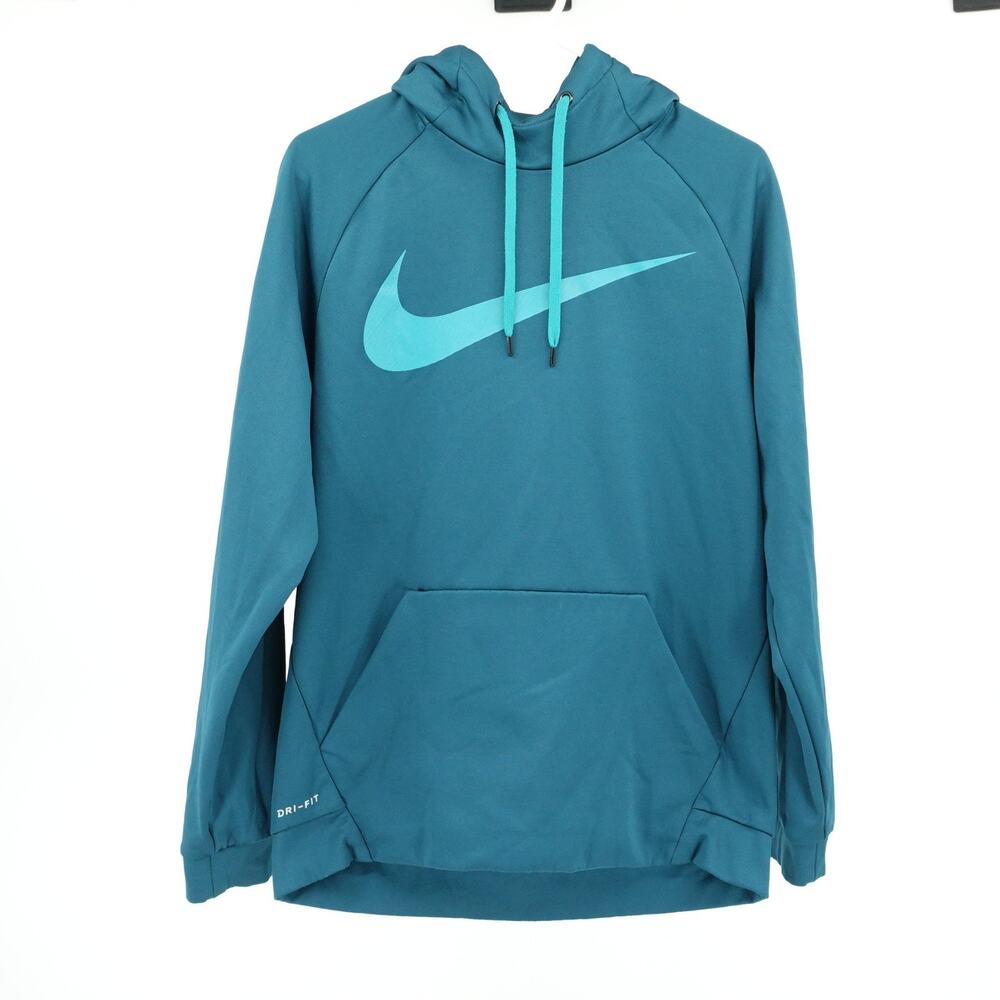 Nike Athletic Hoodie Mens SZ M Dri-Fit Athleticwear Athleisure Workout Logo